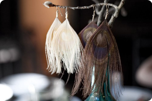 Peacock Feather Earrings