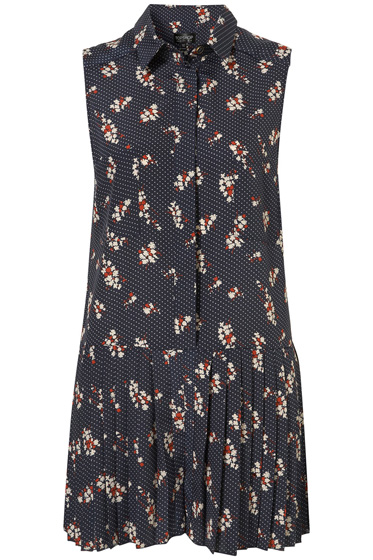 Topshop Spot Floral Tennis Playsuit