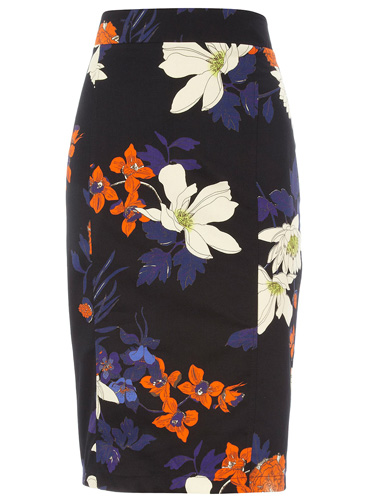 Dorothy Perkins Floral Pencil Skirt