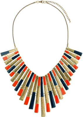 Topshop Stripe Collar Necklace