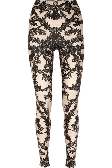 Alexander McQueen Lace Print Leggings