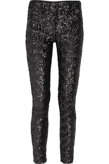Karl Sequined Leggings-Style Pants