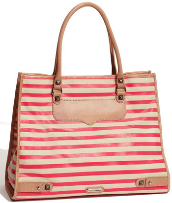 Rebecca Minkoff | Striped Diamond Canvas Tote