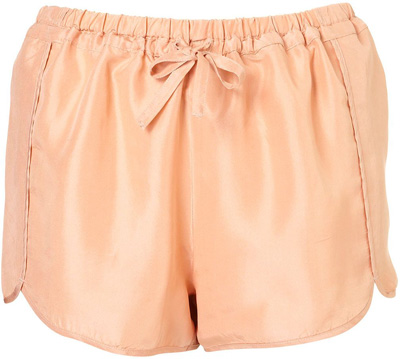 Topshop Silk Runner Shorts