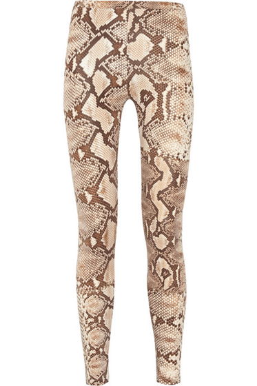 Just Cavalli Snake Print Stretch Leggings