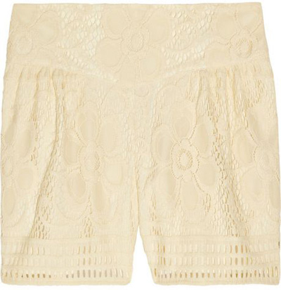 Anna Sui Floral Crochet Shorts