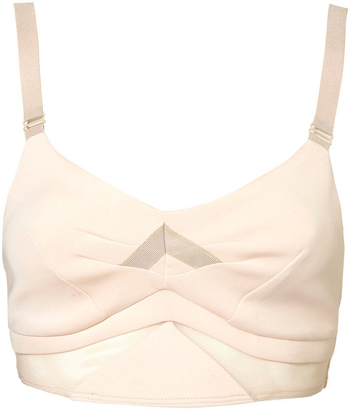 Topshop Neoprene Crop Bralet