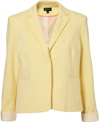 Topshop Ponte Shrunken Blazer