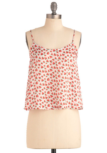 Modcloth Watermelon Print Top