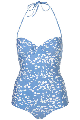 Topshop Bluebird Print One Piece