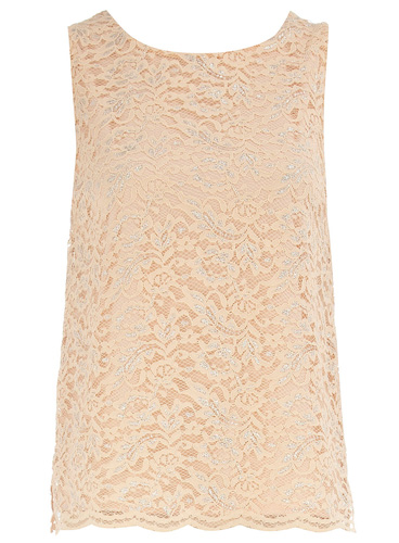 Dorothy Perkins Blush Lacy Top