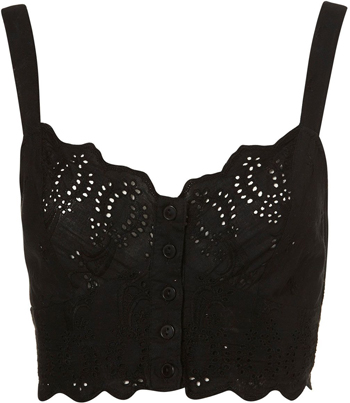 Topshop Broderie Anglaise Top