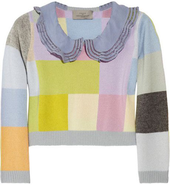 Preen Cropped Cashmere Sweater