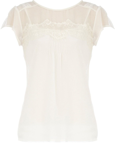 Dorothy Perkins Ivory Eyelash Top