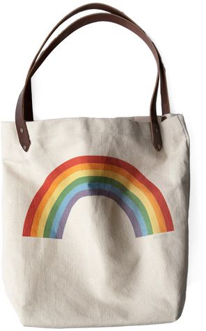 Sunday Market Tote in Rainbow