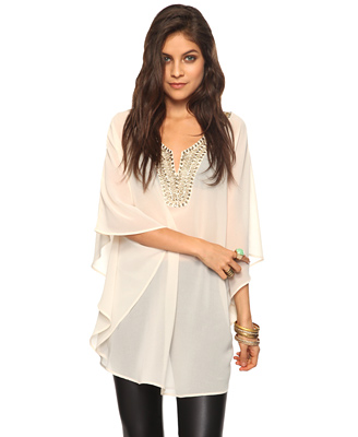 Embellished Kaftan Dress