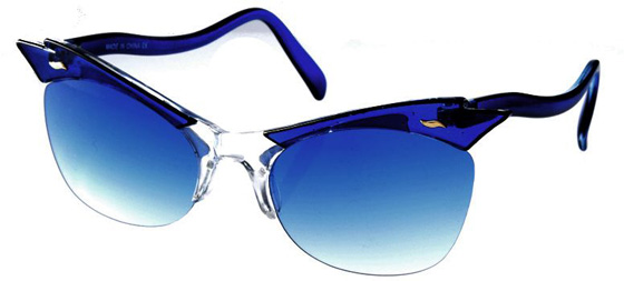 Cat Eye Sunglasses with Cut Away Detail