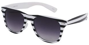 Striped Wayfarer Sunglasses