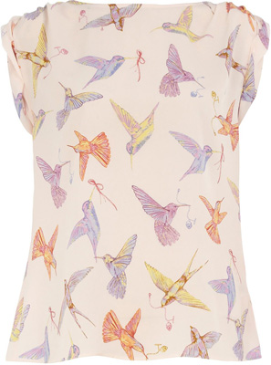 Bird and Chain Print Tee