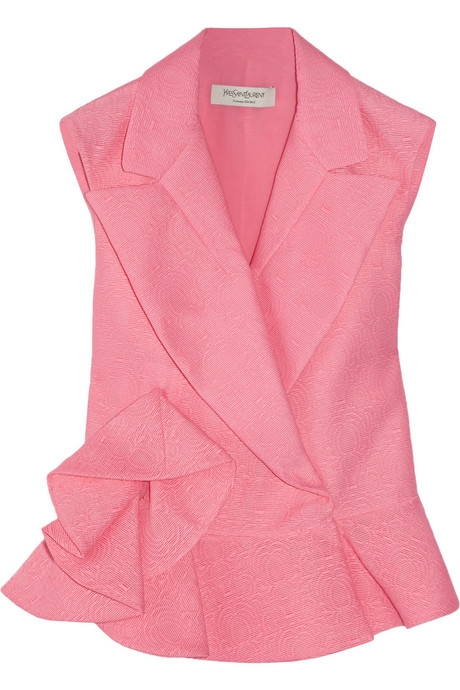 Yves Saint Laurent Peplum Vest