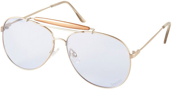 Gold Metal Aviator Sunglasses