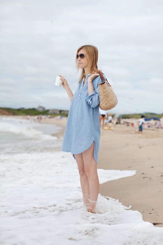 Chambray Shirt Dress