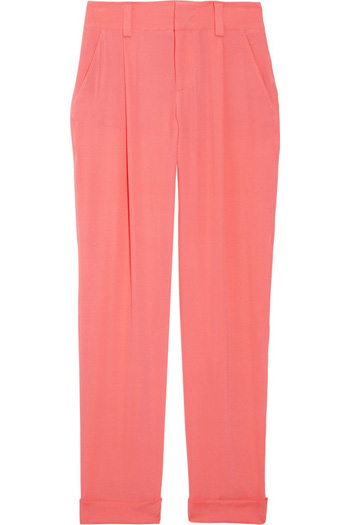 Alice + Olivia Silk-Blend Crepe Pants