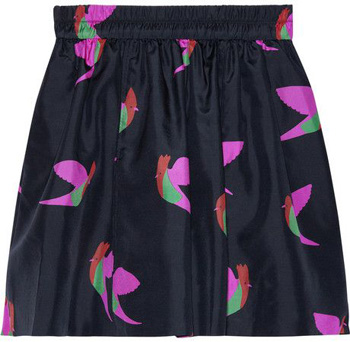 Marc by Marc Jacobs Night Bird Printed Skirt