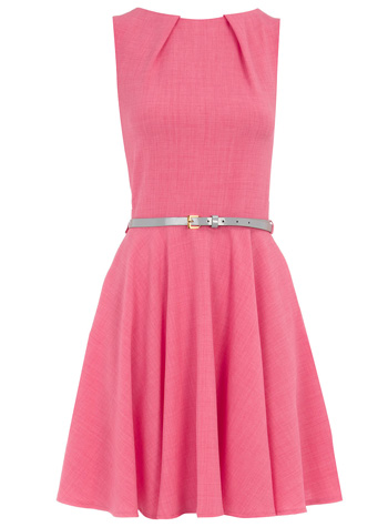 Pink Flared Dress