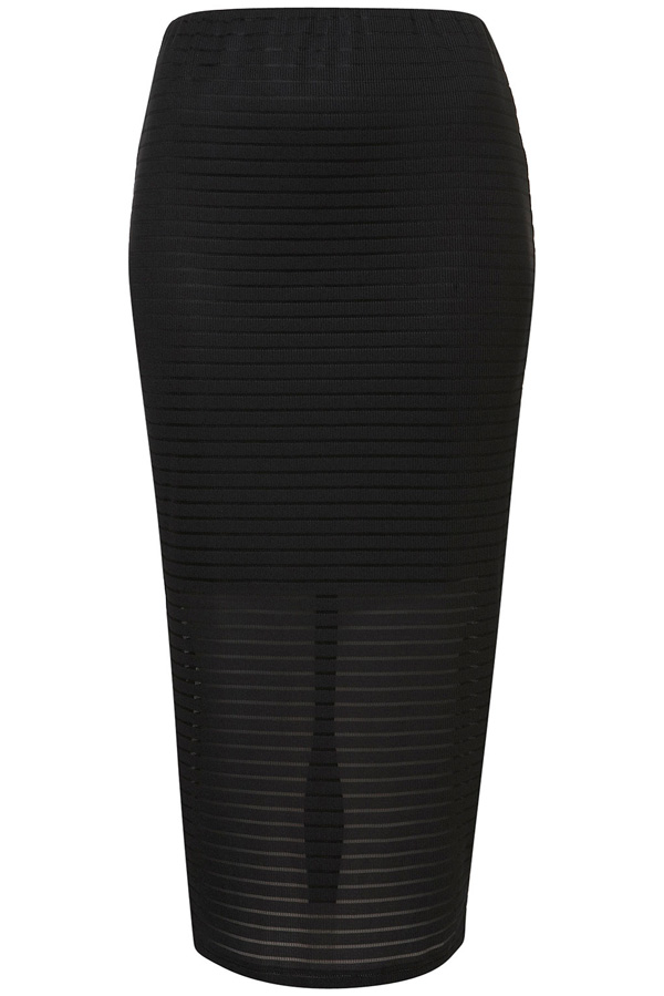 Self Stripe Tube Skirt