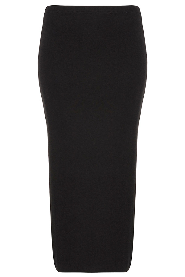 Black Double Layer Tube Skirt