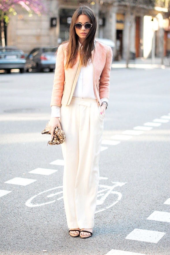 Cream + Pink