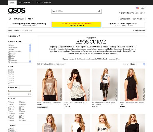 ASOS Curve