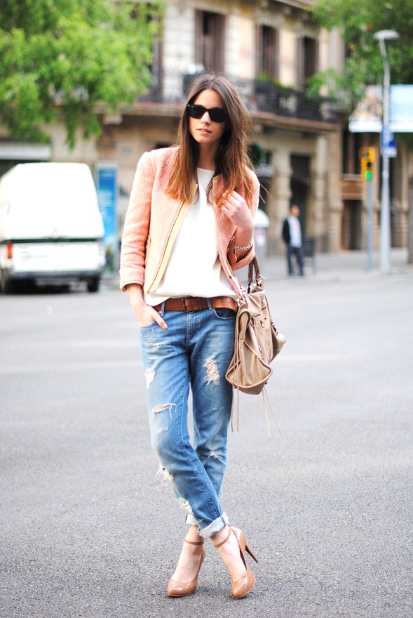 jeans with stilettos