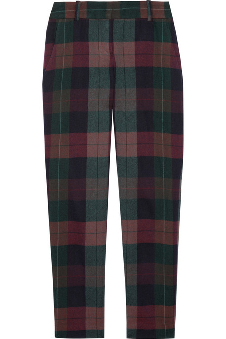 Theory Testra Plaid Wool Pants