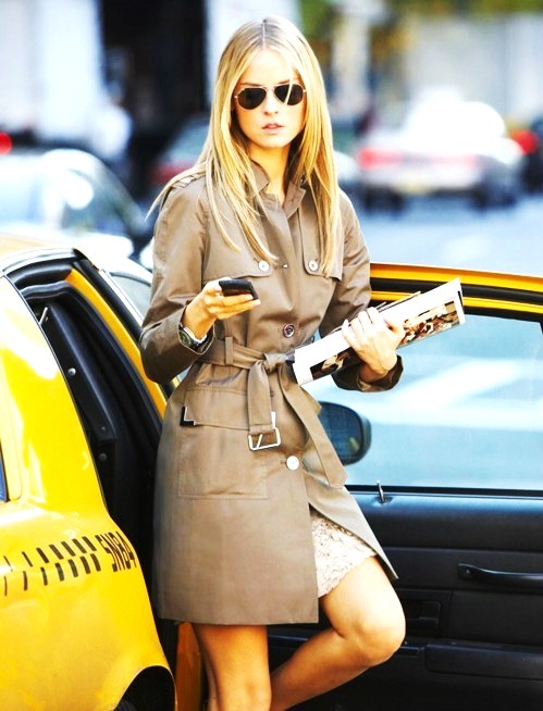 A Belted Trench Coat