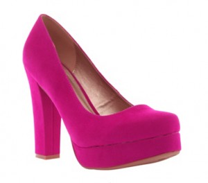 Tricia Fuchsia Suede Heels (Wide Width)