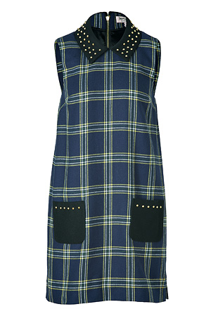 Juicy Couture Regal Blue Plaid Eton Dress