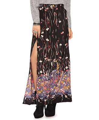 Forever 21 Floating Flowers Skirt