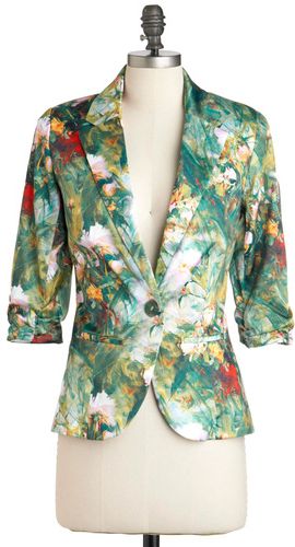 Botanic Print Blazer