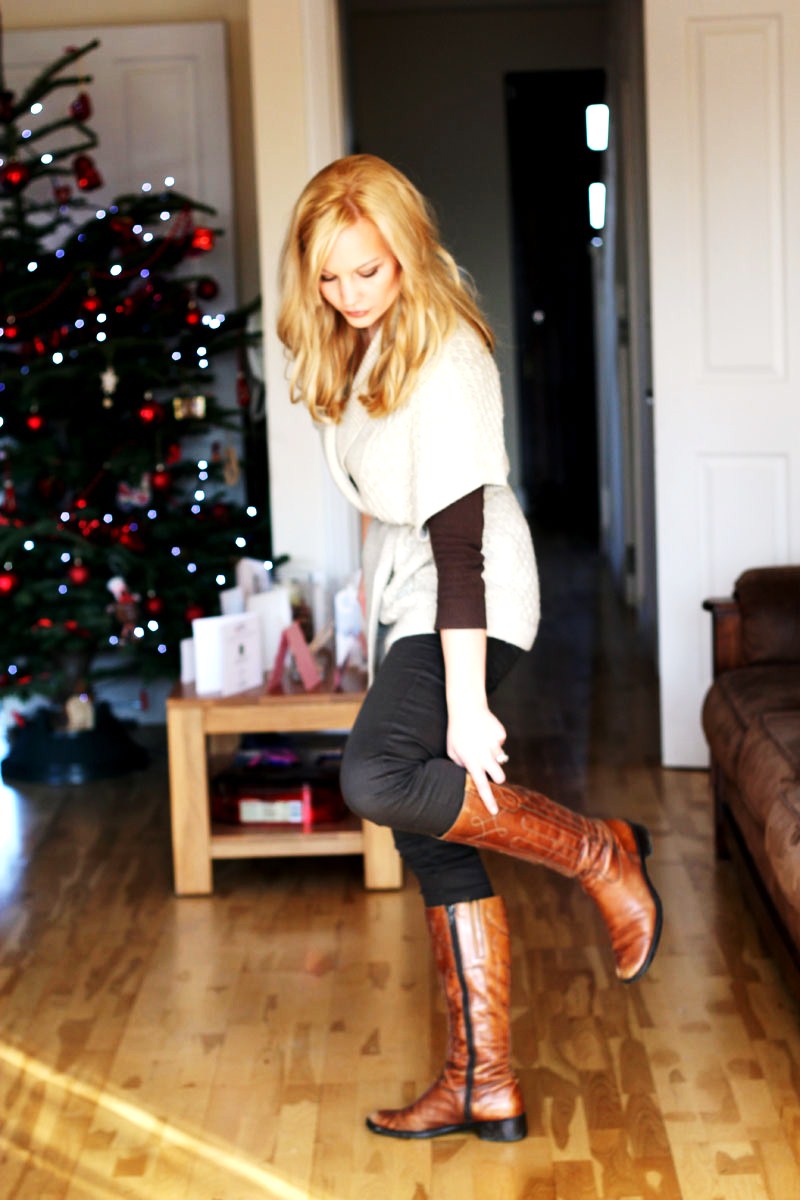 woman in riding boots