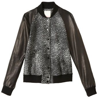 Leopard Print Bomber Jacket