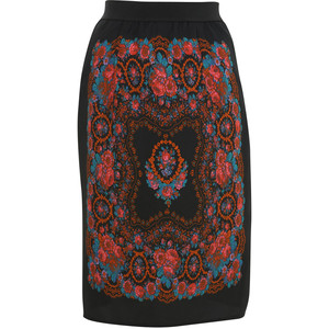 Baroque Pattern Pencil Skirt