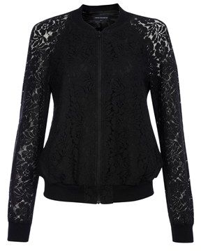 Lace Bomber Jacket