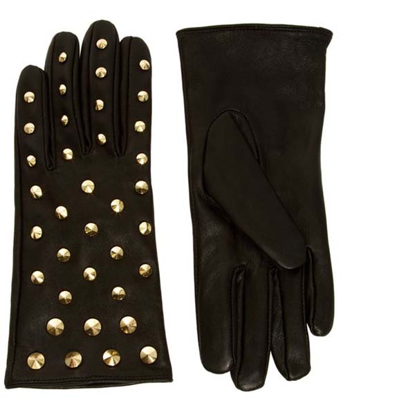 Studded Leather Gloves