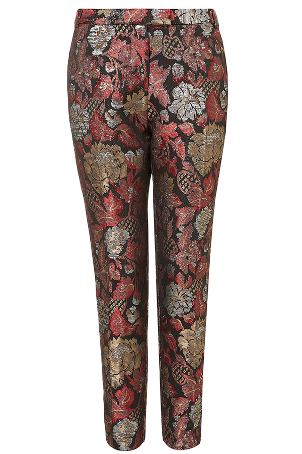 brocade pants zara