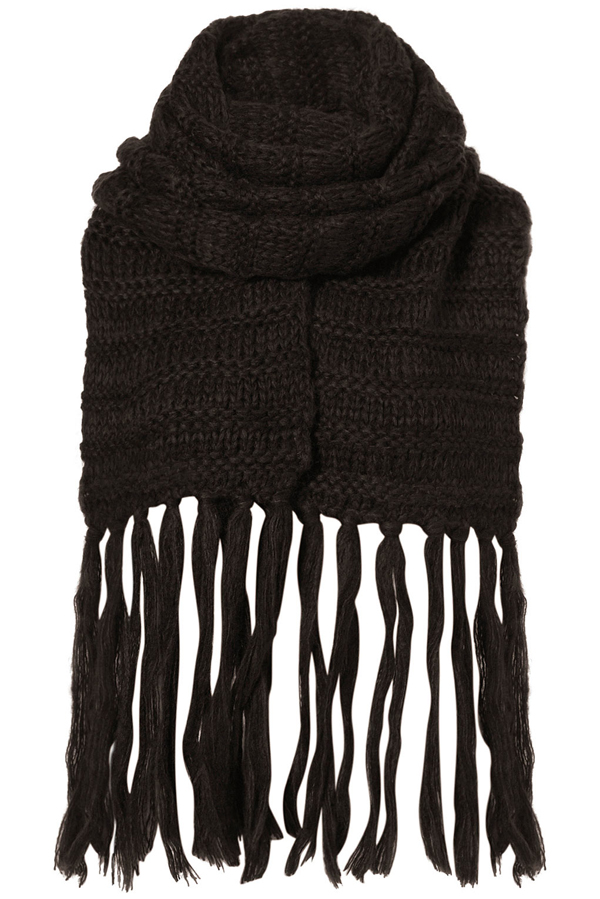 Plain Ribbed Scarf