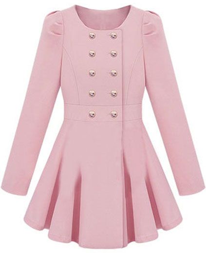 Pink Military Coat