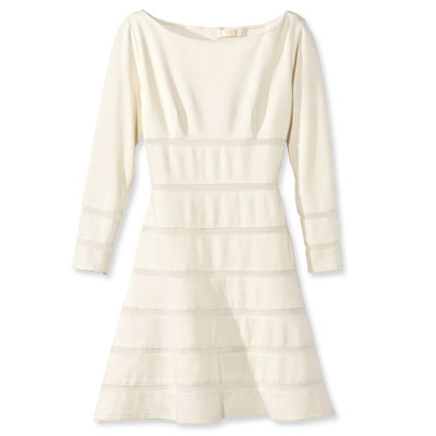 cream winter dress