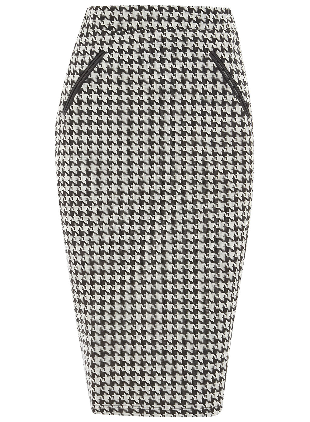 Houndstooth Pencil Skirt